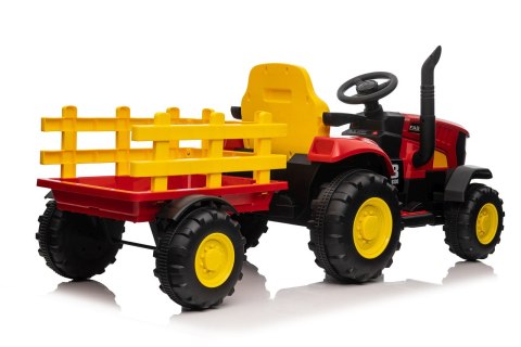 Pojazd Traktor z Przyczepą Czerwony