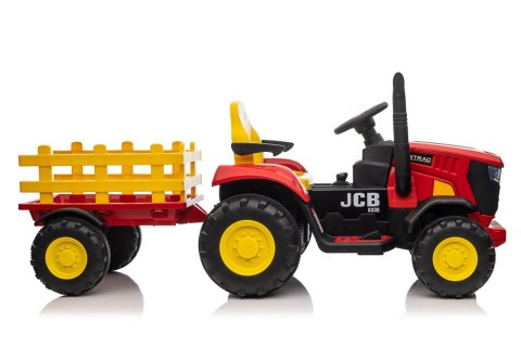 Pojazd Traktor z Przyczepą Czerwony