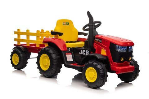 Pojazd Traktor z Przyczepą Czerwony