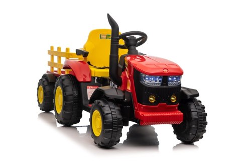 Pojazd Traktor z Przyczepą Czerwony