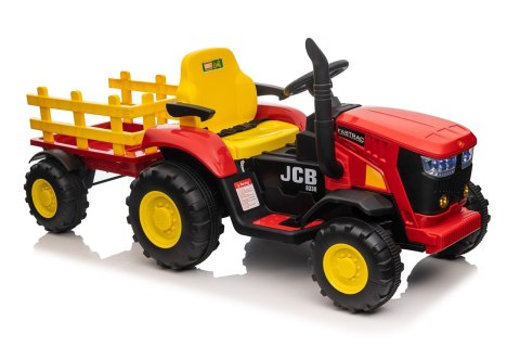 Pojazd Traktor z Przyczepą Czerwony