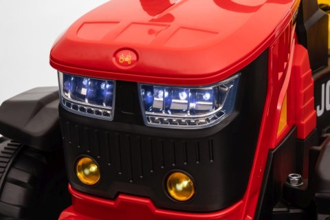 Pojazd Traktor z Przyczepą Czerwony