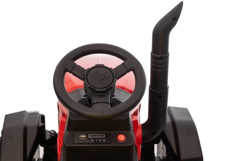 Pojazd Traktor z Przyczepą Czerwony