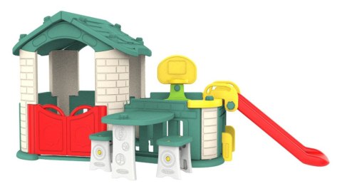 Duży Dom Z Przedsionkiem 5w1 Zielony Dach