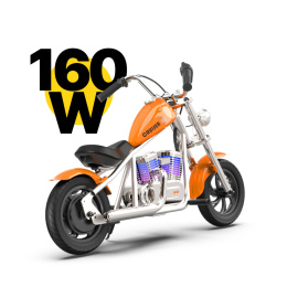Motor CHOPPER Elektryczny Dla Dzieci HyperGoGo Cruiser 12 do 16km/h pomarańczowy