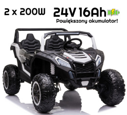 Pojazd Buggy ATV Racing 2x4 biały 24V 16Ah