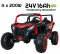 Autko na akumulator MEGA Buggy ATV Racing 4x4 Czerwony 24V 16Ah