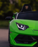 LICENCJONOWANY LAMBORGHINI AVENTADOR SVJ DLA 2 DZIECI, FUNKCJA DRIFTU MIĘKKIE SIEDZENIE, MIĘKKIE KOŁA/SX2028 2x300W