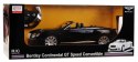 Autko R/C Bentley Continetal GT Czarny 1:12 RASTAR