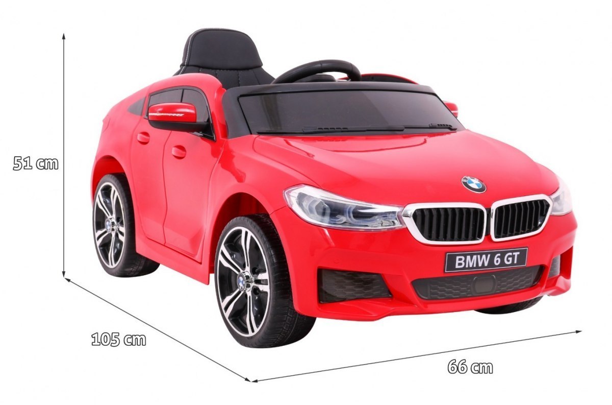 Autko BMW 6 GT Czerwony