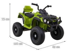 Pojazd Quad ATV Pompowane Koła Zielony