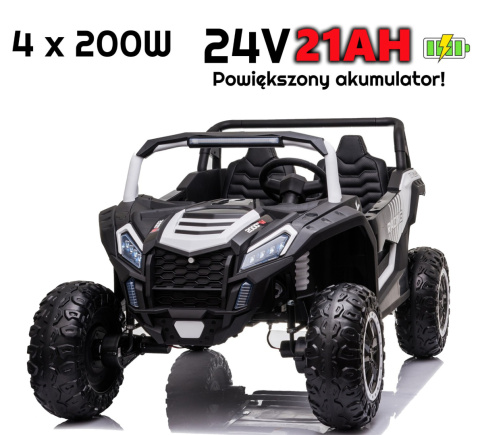 Auto na akumulator MEGA Buggy ATV Racing A032 4x4 Biały 24V 21Ah