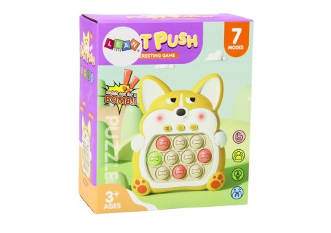 Gra Zręcznościowa Konsola Pop-It Lisek 7 Trybów Gry Fioletowy