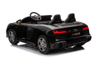 Wielkie auto na akumulator Audi Spyder R8 2x200W 24V 14Ah LIFT Czarny