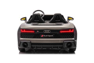 Wielkie auto na akumulator Audi Spyder R8 2x200W 24V 14Ah LIFT Szary