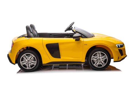 Wielkie auto na akumulator Audi Spyder R8 2x200W 24V 14Ah LIFT Żółty