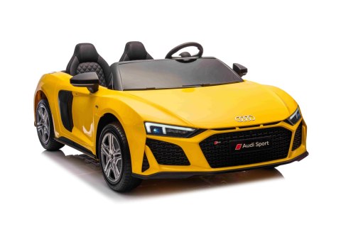Wielkie auto na akumulator Audi Spyder R8 2x200W 24V 14Ah LIFT Żółty