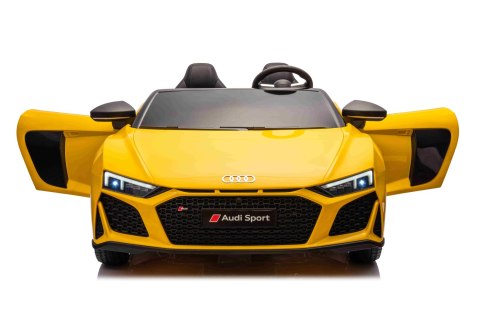 Wielkie auto na akumulator Audi Spyder R8 2x200W 24V 14Ah LIFT Żółty