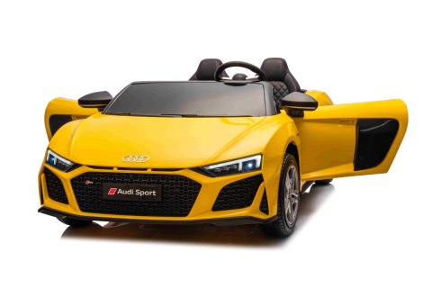 Wielkie auto na akumulator Audi Spyder R8 2x200W 24V 14Ah LIFT Żółty