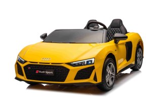 Wielkie auto na akumulator Audi Spyder R8 2x200W 24V 14Ah LIFT Żółty