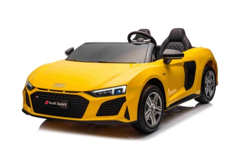 Wielkie auto na akumulator Audi Spyder R8 2x200W 24V 14Ah LIFT Żółty