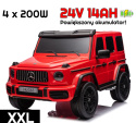 Pojazd Mercedes Benz G63 AMG XXL Czerwony