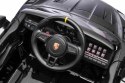 Autko na akumulator Porsche 718 Czarny + Pilot MP3 światła pasy