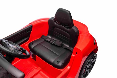 Autko na akumulator Porsche 718 Czerwony + Dotykowy EKRAN MP4Pilot MP3 światła pasy