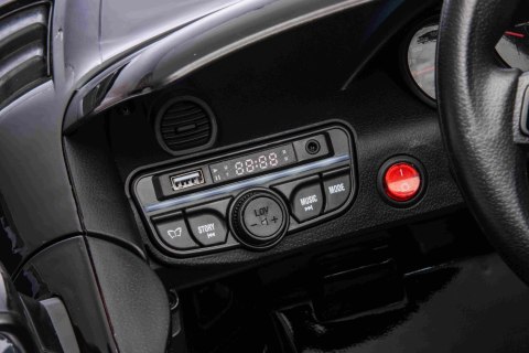 Autko na akumulator Porsche 718 LAKIEROWANY Czarny + Pilot MP3 światła pasy