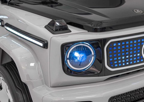 Autko na akumulator Mercedes Benz EQG Srebrny 4x4 12V9Ah