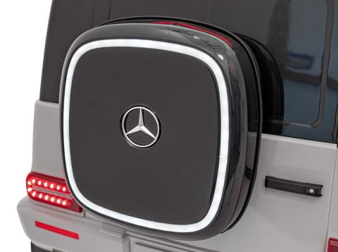 Autko na akumulator Mercedes Benz EQG Srebrny 4x4 12V9Ah