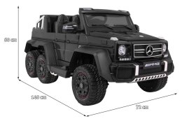 Pojazd Mercedes G63 6x6 Lakierowany Czarny