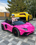 Auto Na Akumulator Lamborghini XXL A8803 Różowe 24V