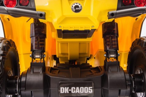 Quad Can Am Outlander 4x4 na akumulator 12V 14Ah + PILOT Żółty