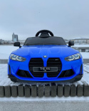 Auto Na Akumulator BMW M4 Niebieskie 2x45W + POWIĘKSZONY AKUMULATOR 12V 14AH