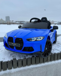 Auto Na Akumulator BMW M4 Niebieskie 2x45W + POWIĘKSZONY AKUMULATOR 12V 14AH