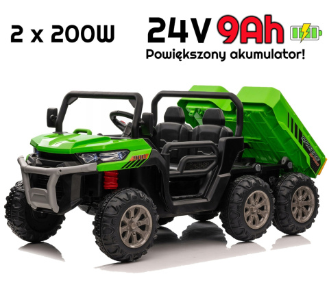 Auto na akumulator XMX623B 24V Farmer Truck ELEKTRYCZNY KIPER 400W MOCY + POWIĘKSZONY AKUMULATOR 24V9Ah