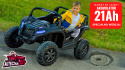 Auto na akumulator MEGA Buggy ATV Racing A032 4x4 Czarny 24V 21Ah