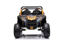 Zestaw Przyczepa + MEGA Buggy ATV Racing 4x4 ZLOTY 24V 21Ah