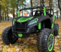 ZESTAW Przyczepa + MEGA Buggy ATV Racing 4x4 Zielony 24V 21Ah