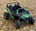 ZESTAW Przyczepa + MEGA Buggy ATV Racing 4x4 Zielony 24V 21Ah