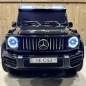 Auto na akumulator Mercedes Benz G63 AMG GIGANT XXL + PANEL MP4 4x200W 24V Czarny LAKIER + POWIĘKSZONY AKUMULATOR 24V 20AH