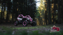 Pojazd Buggy CAN-AM Maverick Turbo RR 4x200W 2x24V10Ah Różowy