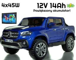 Auto na akumulator MERCEDES X-CLASS + MP4 4x45W 12V14Ah Niebieski