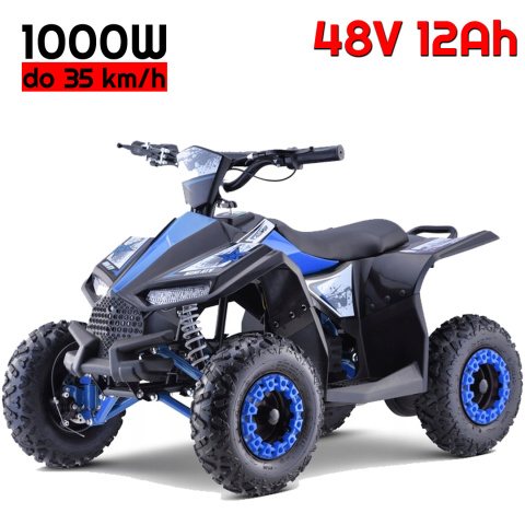 Quad na akumulator 48V HIGHPER 1060W Niebieski do 35km/h