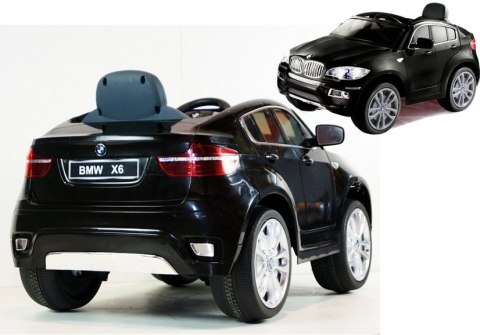 Auto na akumulator BMW X6 Czarne Lakierowane