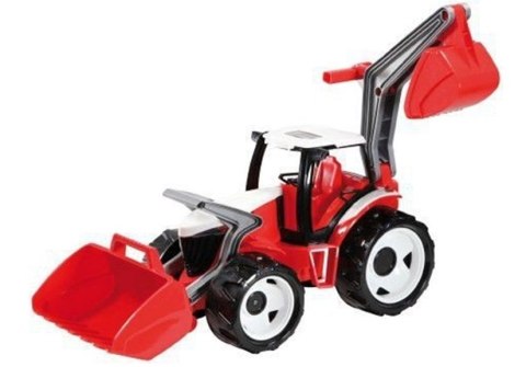 Traktor LENA Spychacz Koparka Czerwono Biała 104CM