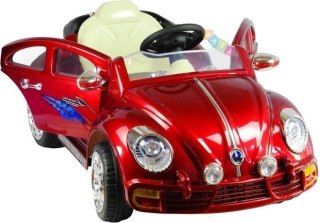 Auto na akumulator Garbus Czerwony Lakierowany