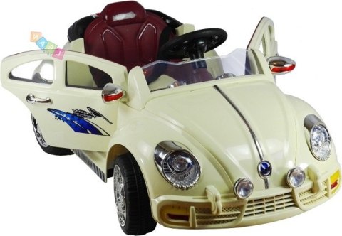 Auto na akumulator Garbus Kremowy