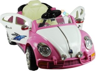 Auto na akumulator Garbus Różowy